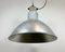 Lámpara colgante industrial grande de aluminio de Elektrosvit, años 60, Imagen 11