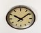 Horloge Murale d'Usine Industrielle Marron de IBM, 1950s 4