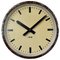 Industrial Brown Factory Wall Clock from IBM, 1950s, Image 1