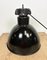 Bauhaus Industrial Black Enamel Pendant Lamp from Elektrosvit, 1930s, Image 10