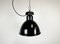 Bauhaus Industrial Black Enamel Pendant Lamp from Elektrosvit, 1930s, Image 2