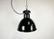 Lampe à Suspension Bauhaus Industrielle en Émail Noir de Elektrosvit, 1930s 2