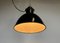 Bauhaus Industrial Black Enamel Pendant Lamp from Elektrosvit, 1930s 14