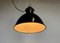 Bauhaus Industrial Black Enamel Pendant Lamp from Elektrosvit, 1930s, Image 14