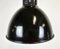 Lámpara colgante Bauhaus industrial esmaltada en negro de Elektrosvit, años 30, Imagen 4