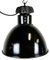 Lámpara colgante Bauhaus industrial esmaltada en negro de Elektrosvit, años 30, Imagen 1