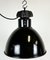 Bauhaus Industrial Black Enamel Pendant Lamp from Elektrosvit, 1930s, Image 6