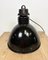 Bauhaus Industrial Black Enamel Pendant Lamp from Elektrosvit, 1930s 12