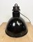 Bauhaus Industrial Black Enamel Pendant Lamp from Elektrosvit, 1930s, Image 12