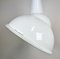 Industrial White Enamel Pendant Lamp, 1960s 4