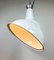 Industrial White Enamel Pendant Lamp, 1960s, Image 17