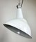 Industrial White Enamel Pendant Lamp, 1960s 5