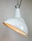 Industrial White Enamel Pendant Lamp, 1960s 18