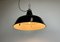 Industrial Black Enamel Factory Ceiling Lamp with Cast Iron Top, 1950s 14