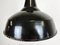 Industrial Black Enamel Factory Ceiling Lamp with Cast Iron Top, 1950s 5