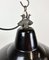Industrial Black Enamel Factory Ceiling Lamp with Cast Iron Top, 1950s 9