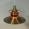 Lámpara colgante danesa de Bent Nordsted para Lyskaer Lighting, años 70, Imagen 7