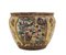 Maceta china de porcelana con decoraciones orientales, China, años 60, Imagen 3