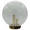 Lámpara de mesa Venini esférica de cristal de Murano, años 70, Imagen 1