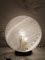 Lámpara de mesa Venini esférica de cristal de Murano, años 70, Imagen 3