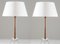 Lámparas de mesa suecas de madera y vidrio atribuidas a Stilarmatur Tranås, años 60. Juego de 2, Imagen 5