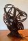 Lámpara vintage con escultura de acero, Imagen 1
