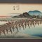 Hiroshige Utagawa, Stations of Tokaido, 1800s, Woodcuts, Framed, Set de 12 8