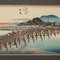 Hiroshige Utagawa, Stations of Tokaido, 1800s, Woodcuts, Framed, Set of 12 8