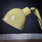 Lámpara de tijera vintage en amarillo y crema con cordón de tela, Imagen 3