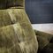 Mid-Century Botanically Green Velvet Fabric Armchair 3