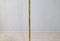 Mid-Century Asea Brass Floor Lamp with Round Cotton Shade, Sweden, 1960s, Image 10