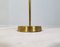 Mid-Century Asea Brass Floor Lamp with Round Cotton Shade, Sweden, 1960s, Image 11