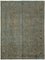 Large Blue Overdyed Area Rug, Image 1