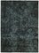 Large Black Overdyed Area Rug 1