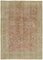 Large Vintage Beige Overdyed Area Rug, Image 1