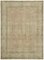 Large Vintage Beige Overdyed Area Rug 1