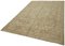 Large Vintage Beige Overdyed Area Rug, Image 3