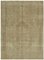 Large Vintage Beige Overdyed Area Rug, Image 1