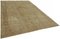 Large Vintage Beige Overdyed Area Rug, Image 2