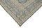 Large Vintage Beige Overdyed Area Rug 4