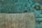 Large Turquoise Overdyed Area Rug, Image 7