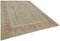 Large Vintage Beige Overdyed Area Rug 2