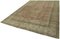 Large Vintage Beige Overdyed Area Rug 3