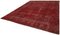 Large Red Overdyed Area Rug 3