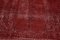 Large Red Overdyed Area Rug 10