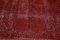 Large Red Overdyed Area Rug, Image 10