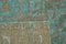 Large Turquoise Overdyed Area Rug, Image 7