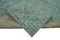 Large Turquoise Overdyed Area Rug, Image 6