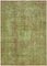 Large Green Overdyed Area Rug 1