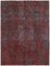 Large Vintage Red Overdyed Area Rug 1